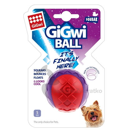 GiGwi Ball míček S červeno/purpurový